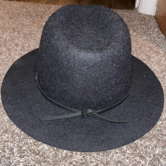 BRIXTON DARK GREY FEDORA HAT - Picture 4 of 8